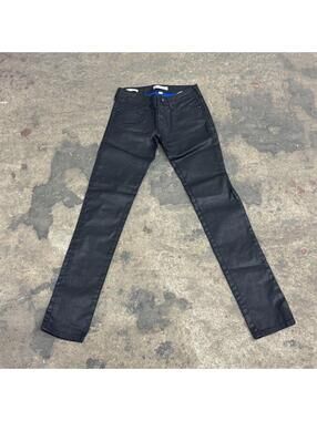 Vintage Gaudi Jeans Low Rise Black Waxed Skinny Jeans 26